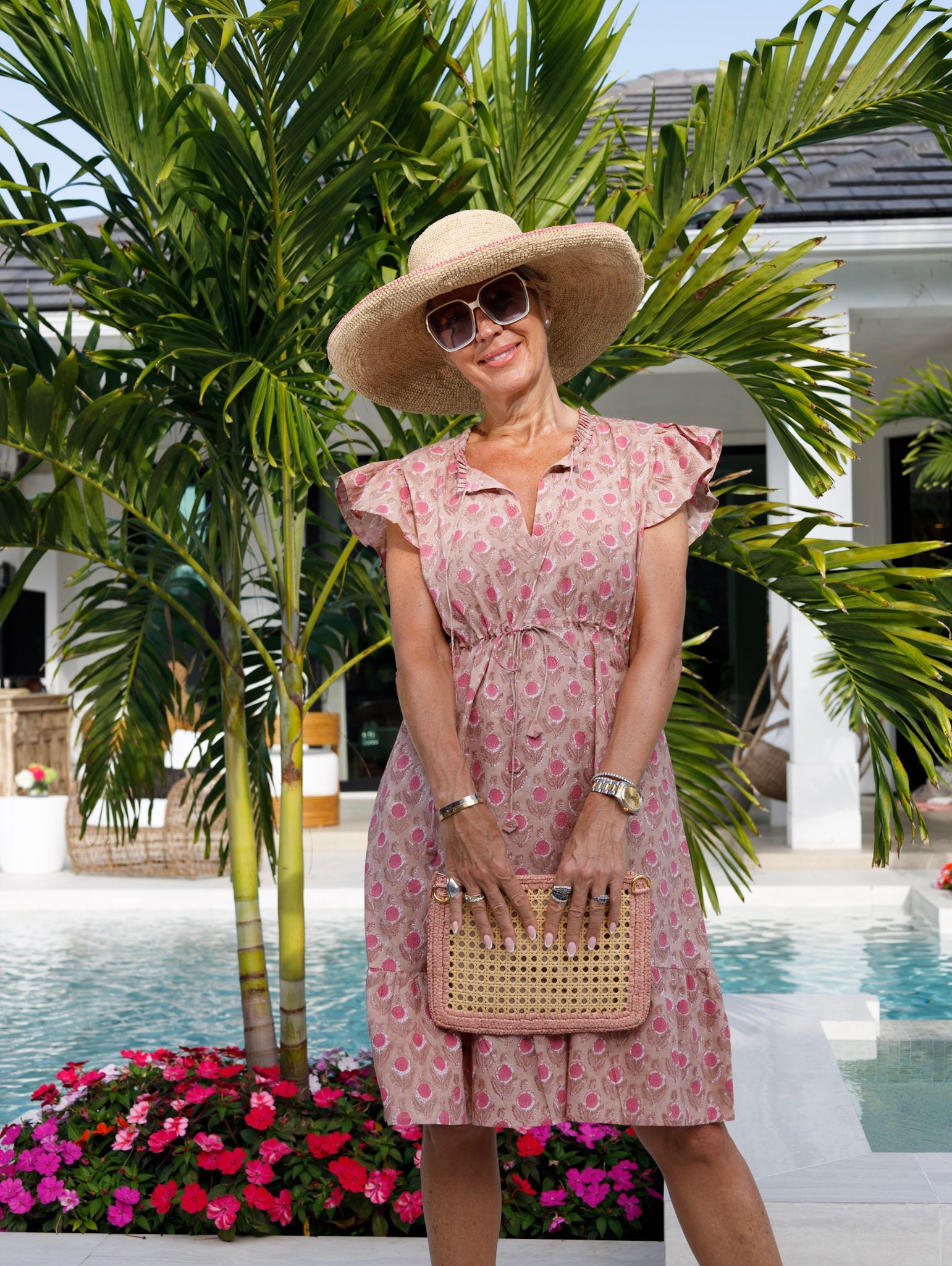 cotton resort wear dresses Striped Resort Wear Cotton Dress | Beach Wear